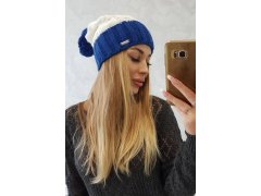 Paris fleecová čepice K212 ecru+chabra 2