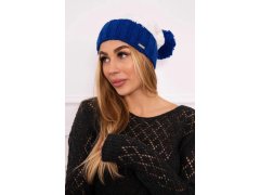 Paris fleecová čepice K212 ecru+chabra 3