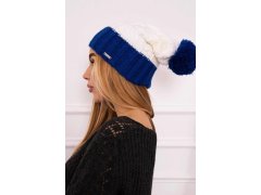 Paris fleecová čepice K212 ecru+chabra 4