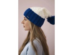 Paris fleecová čepice K212 ecru+chabra 6