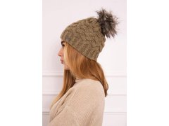 Fleecová čepice Daria K217 light khaki 1