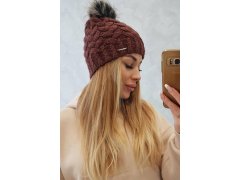 Fleecová čepice Daria K217 hnědá 3