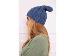 Fleecová čepice Iwona K221 denim 3