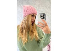 Fleecová čepice Iwona K221 pink 1