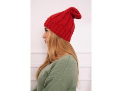 Fleecová čepice Iwona K221 maroon 3