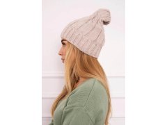 Fleecová čepice Iwona K221 beige 3
