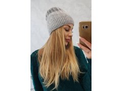 Fleecová čepice Anna K238 světle šedá 1