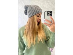 Fleecová čepice Paulina K227 tmavě šedá 2