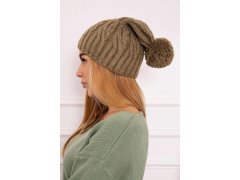 Fleecová čepice Paulina K227 khaki 3