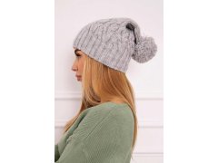 Fleecová čepice Paulina K227 světle šedá 3