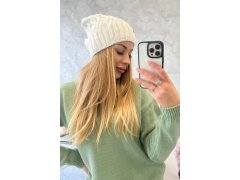 Fleecová čepice Paulina K227 bílá 1