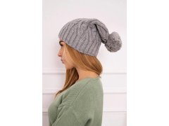 Fleecová čepice Paulina K227 šedá 3