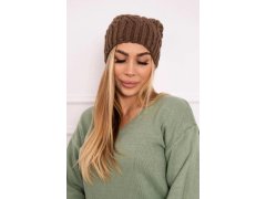 Fleecová čepice Paulina K227 mocca 2