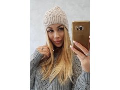 Fleecová čepice Roma K224 light beige 1