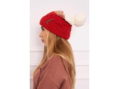 Fleecová čepice Alice K248 malpberry+ecru 3