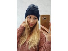 Fleecová čepice Alice K248 denim+blue 1