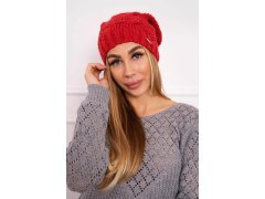 Čepice s&nbsp;fleecem Justyna K253 malinová 1