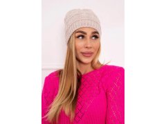 Fleecová čepice Marta K231 light beige 2
