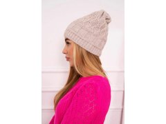 Fleecová čepice Marta K231 light beige 3