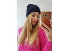 Fleecová čepice Marta K231 navy blue 1