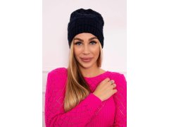 Fleecová čepice Marta K231 navy blue 2