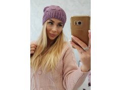 Fleecová čepice Carolina K243 tmavě růžová 1