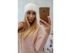 Fleecová čepice Carolina K243 bílá 1