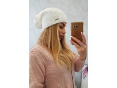 Fleecová čepice Carolina K243 bílá 2
