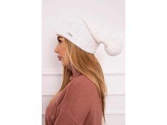 Fleecová čepice Carolina K243 bílá 3