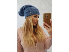 Fleecová čepice Carolina K243 denim 2