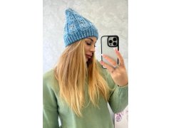 Fleecová čepice Melisa K241 modrá 1
