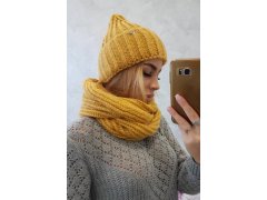 Dámská souprava s&nbsp;tlustým pruhem P100 žlutá 3