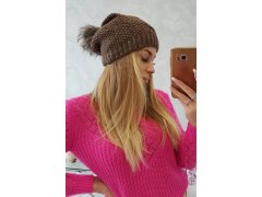 Fleecová čepice Sandra K210 cappuccino 4