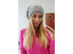 Sandra K210 fleecová čepice světle šedá 3