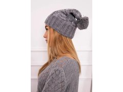 Fleecová čepice Paris K213 světle šedá 1