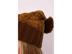 Paris fleecová čepice K213 hnědá+hořčičná 2