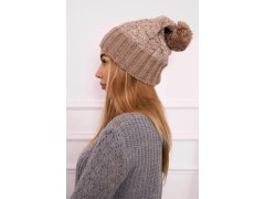 Fleecová čepice Paris K213 tmavě béžová 1