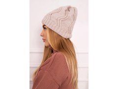 Fleecová čepice Sylwia K244 light beige 3