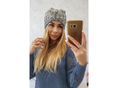 Fleecová čepice Roksana K209 tmavě šedá 2