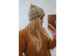 Dámská čepice Eliza K205 cappuccino+light khaki 3