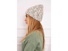 Dámská čepice Eliza K205 ecru+grey 1