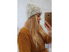 Dámská čepice Eliza K205 ecru+grey 3