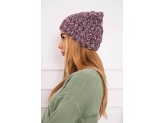 Dámská čepice Eliza K205 dark pink+graphite 1