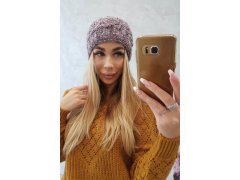 Dámská čepice Eliza K205 dark pink+graphite 2