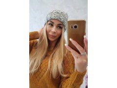 Dámská čepice Eliza K205 grey+violet 2