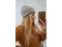 Dámská čepice Eliza K205 grey+violet 3