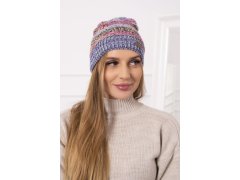 Fleecová čepice Patrycja K254 fialová+modrá 2
