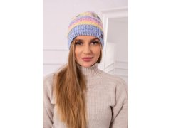 Fleecová čepice Patrycja K254 pink+blue 2
