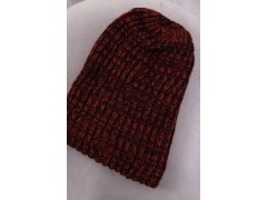 Dámská čepice Delia K260 červená+tmavě zelená 2