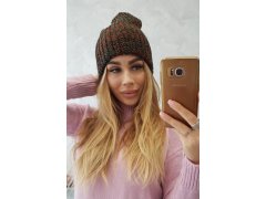 Dámská čepice Delia K260 červená+tmavě zelená 3